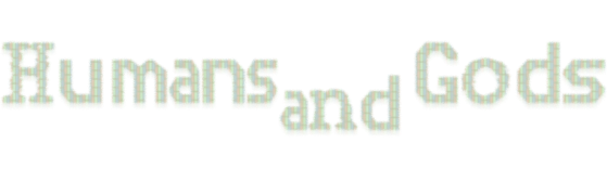 Humans and Gods title